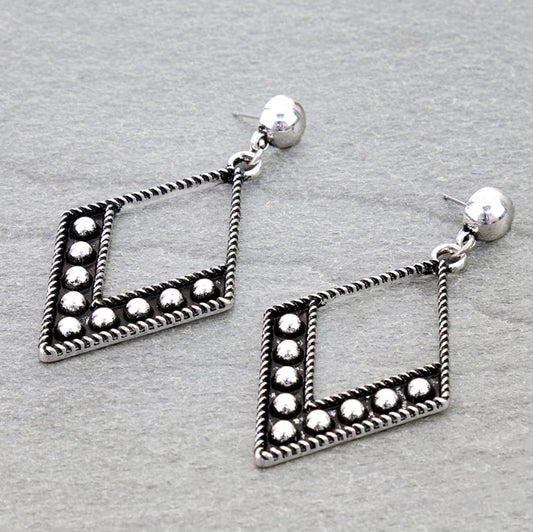Western Diamond Bubble Stud Earrings