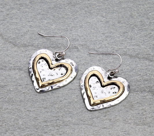 Western Heart Dangle Earrings