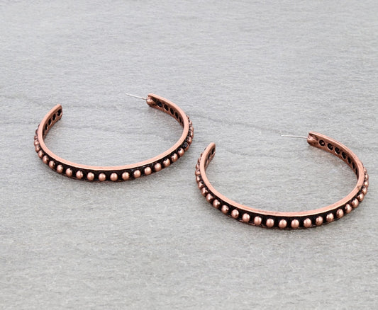 Western Style Hoop Earrings