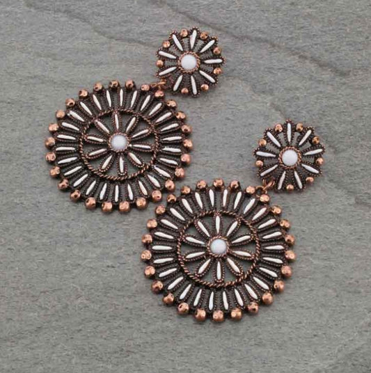 Western Style Stone Post Earrings