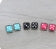 3 Pair Dice Theme Earring Set
