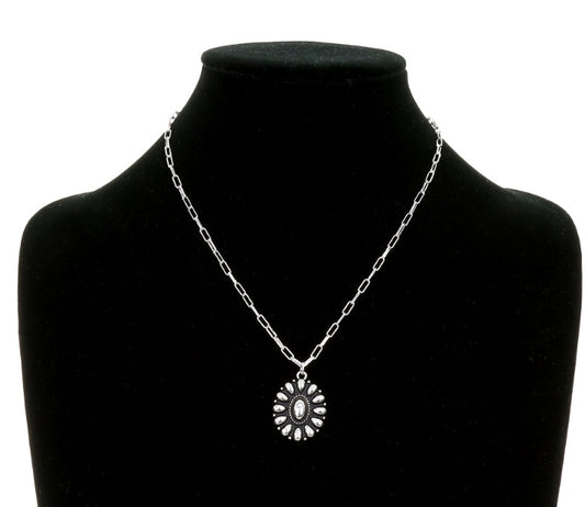 Western Concho Bubble Necklace