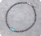 4mm Navajo Style Pearl with Stone Pendant Choker
