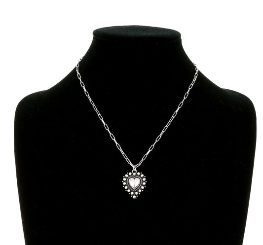Western Heart Bubble Necklace