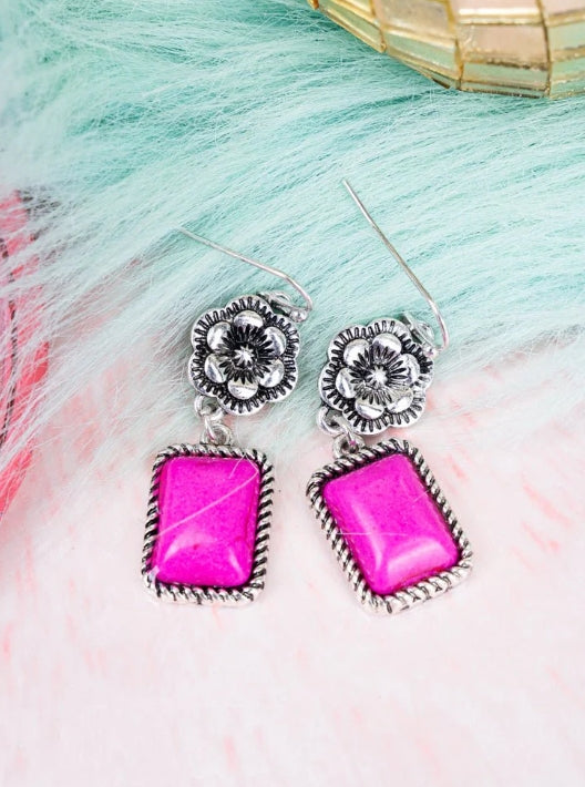 Pink Meadow Glade Earrings