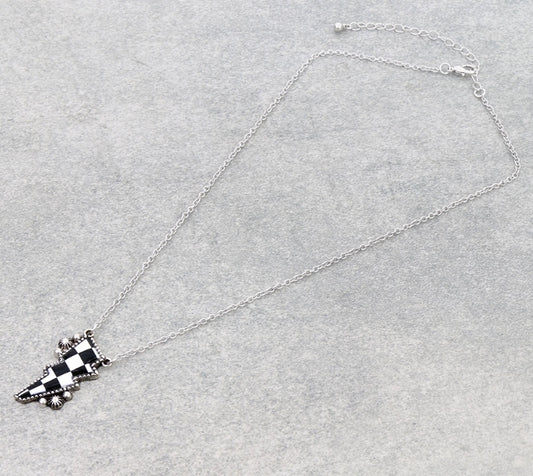 Western Checker Thunder Necklace