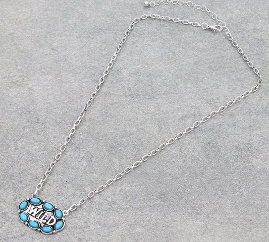 WILD Typography Necklace