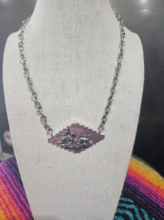 Tie Down Roping Necklace