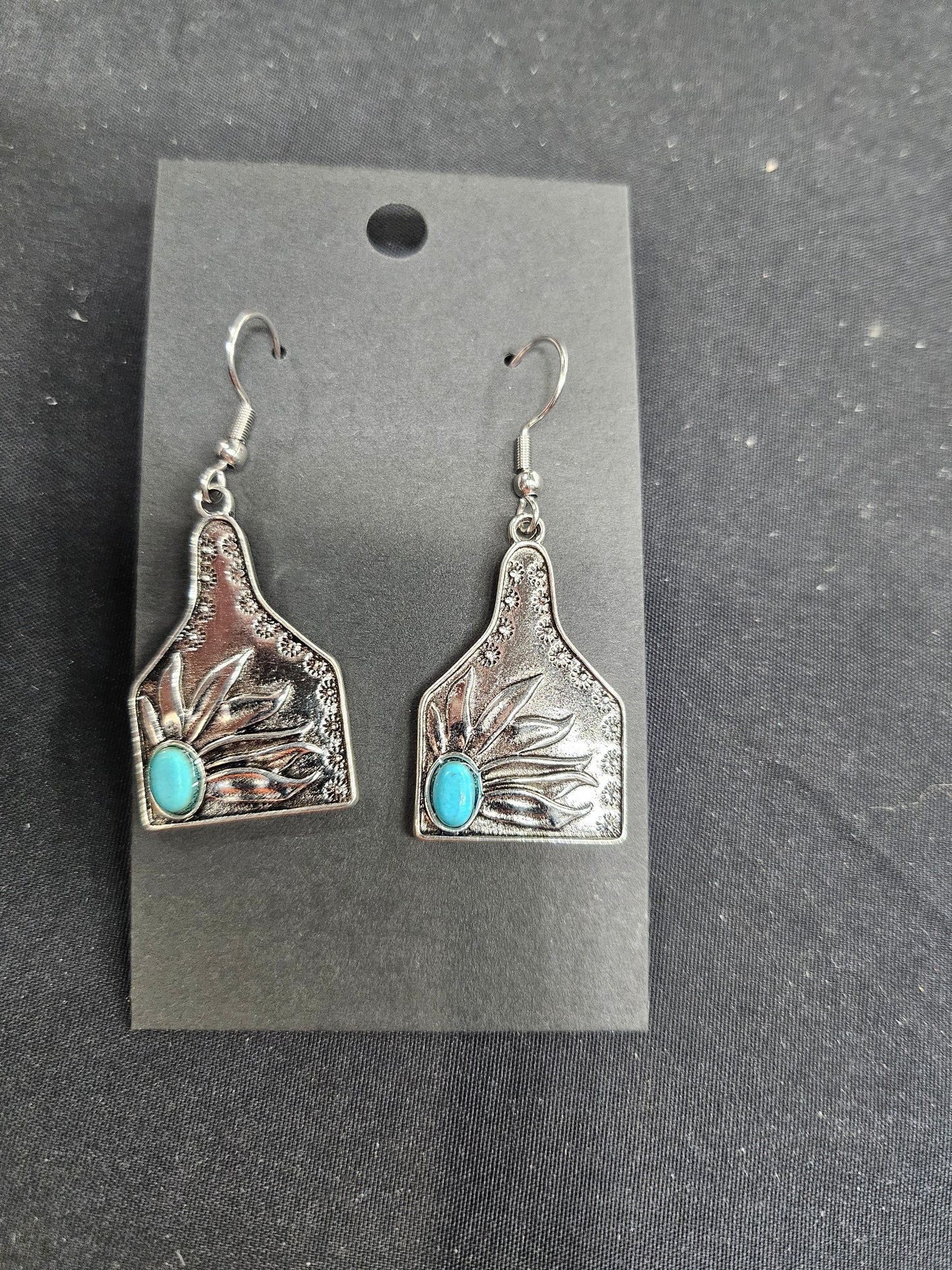 Cattle Tag Earrings