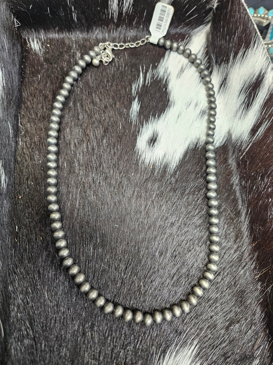 Western Navajo Style Pearl Necklace