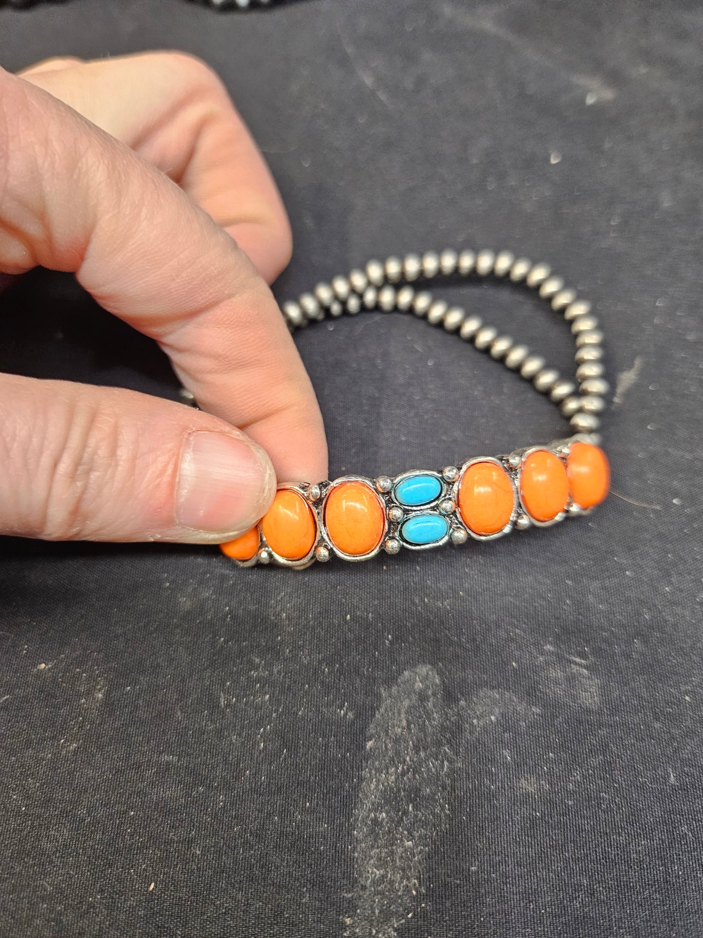 Orange Bar Bracelet