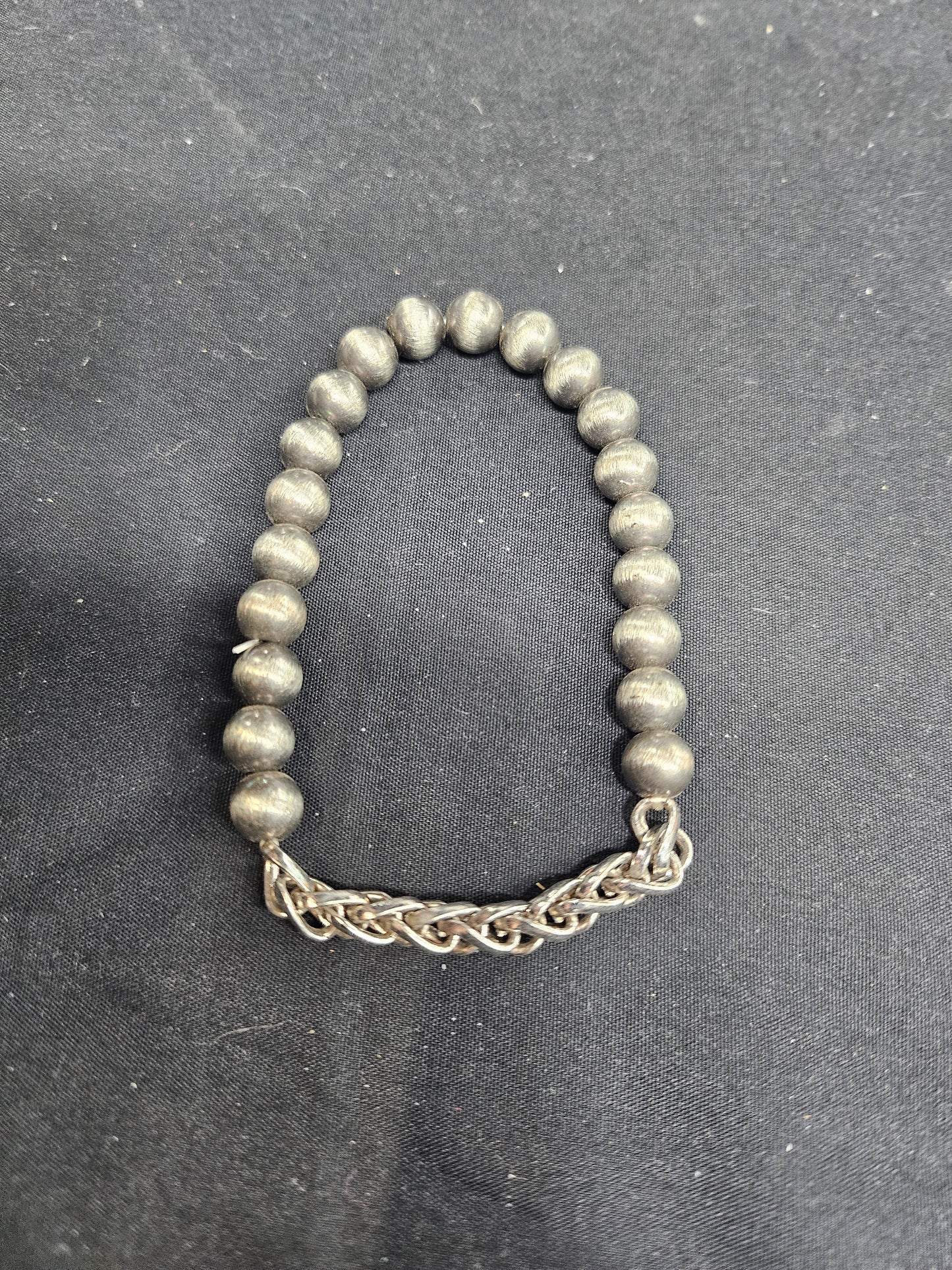 Navajo Pearl and Chain Bracelet