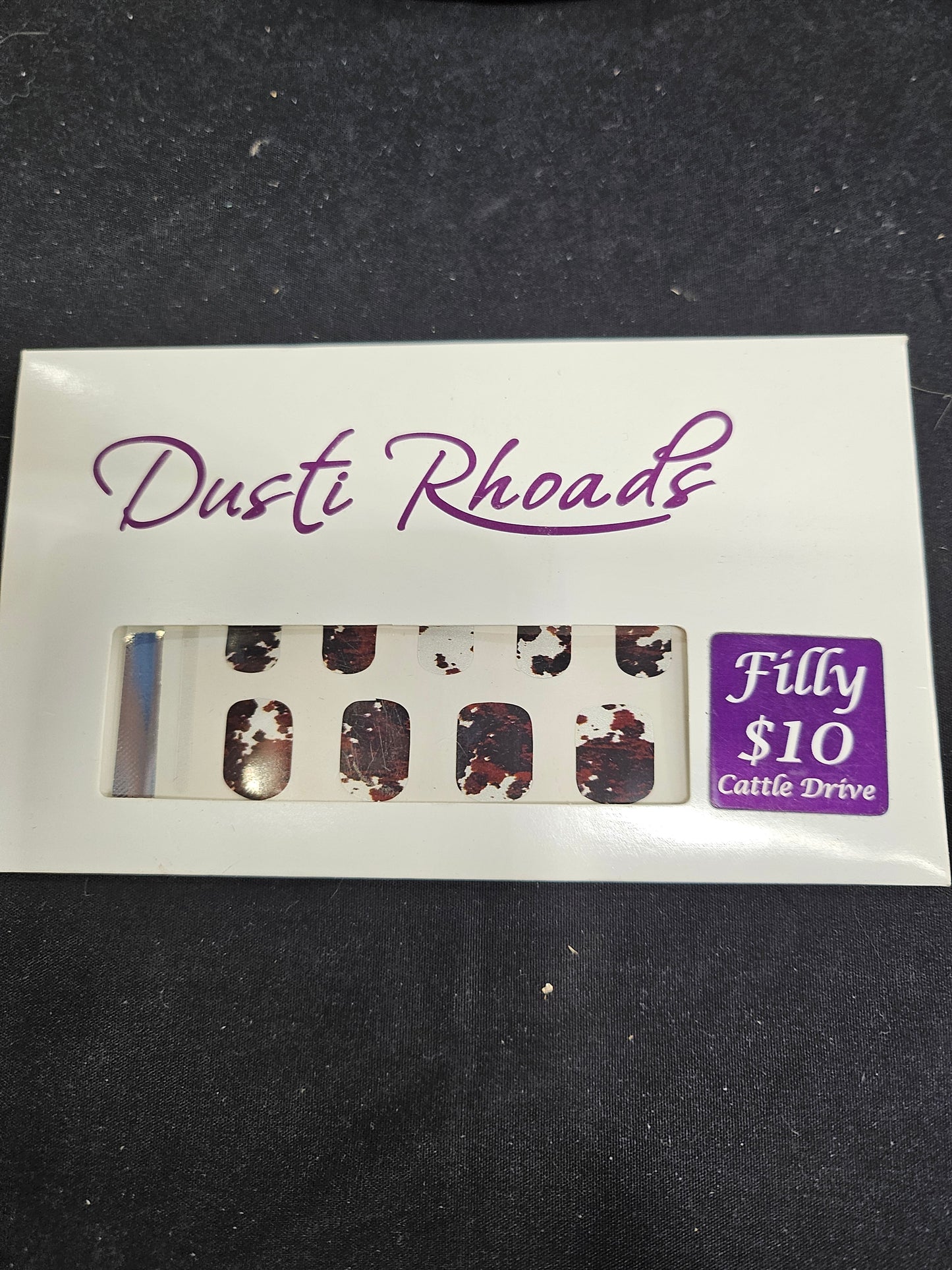 Dusti Rhoads Cattle Drive Filly Nail Strips