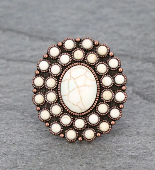 Western Style Cuff Ring