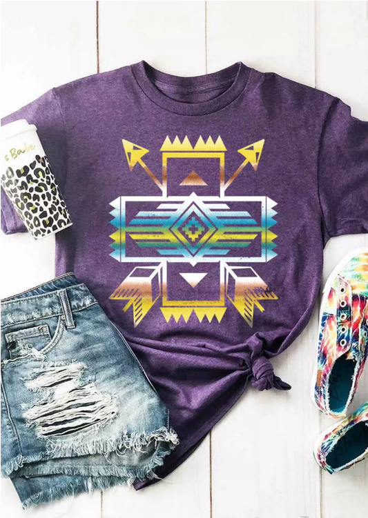 Purple Aztec T-shirt