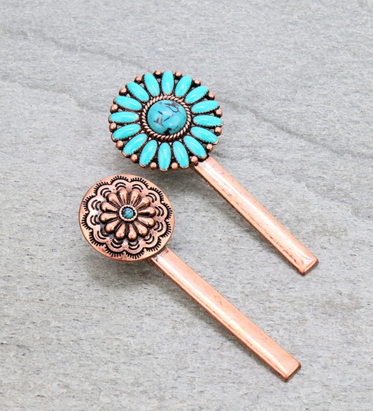 3″ Western Epoxy Concho Hair Pin