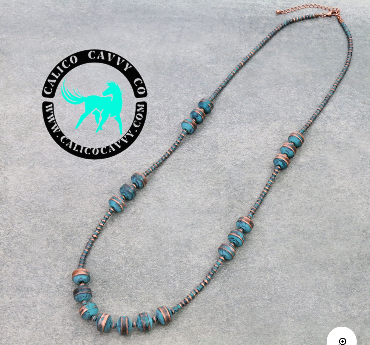 4mm Navajo Style Pearl & Rondell Necklace