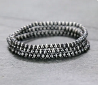 Navajo Style Pearl Stackable Bracelet