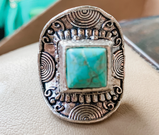 Day Break Turquoise Ring