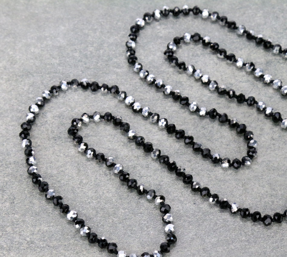 60″ Endless Crystal Bead Necklace