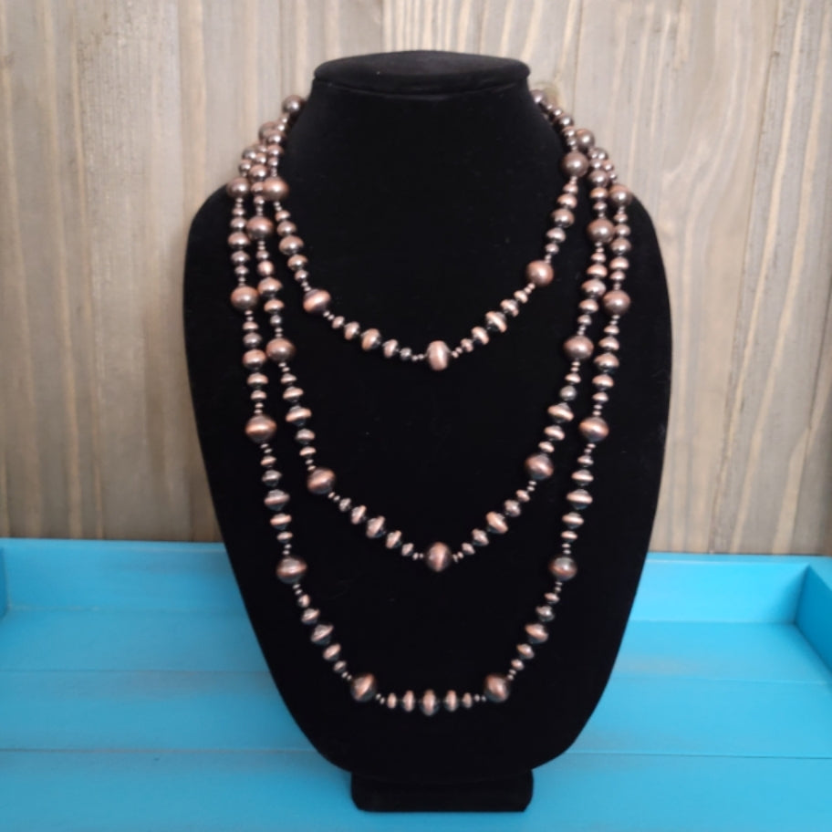 Navajo Style Pearl Bead Necklace