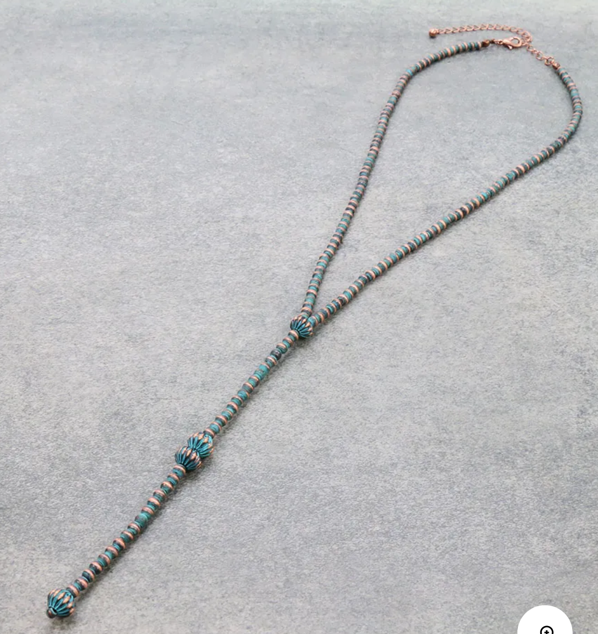Navajo Style Pearl Y Necklace