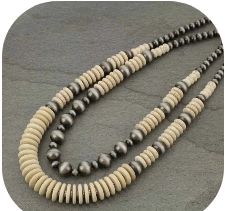 Western Navajo Style Bead Layered Necklace