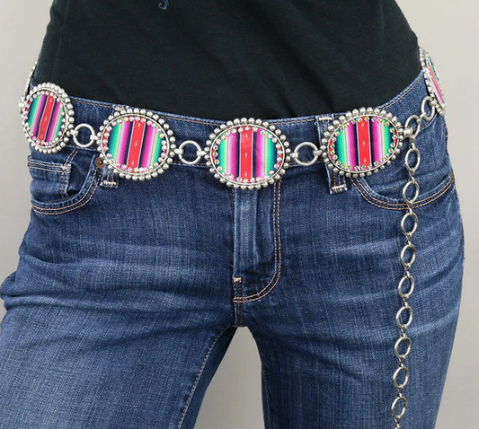 Western PU Serape Belt