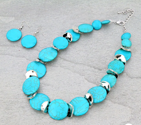 Western Stone Necklace Set