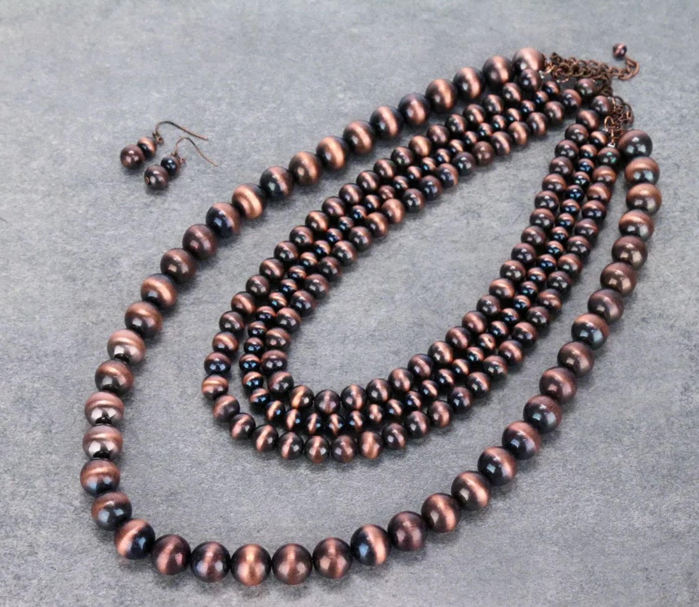 Chunky Navajo Style Pearl Necklace