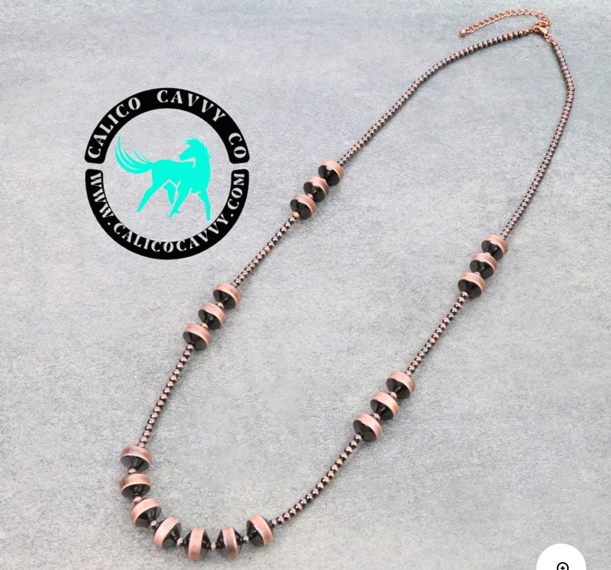 4mm Navajo Style Pearl & Rondell Necklace