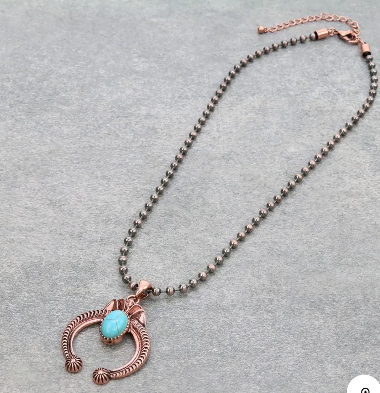 Western Squash Blossom Pendant Necklace