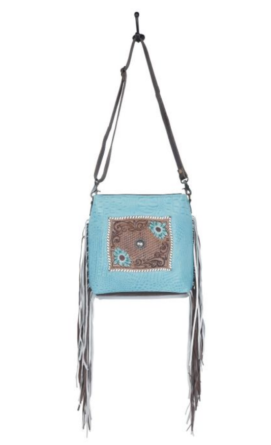 "Firmament Hand-Tooled Bag"