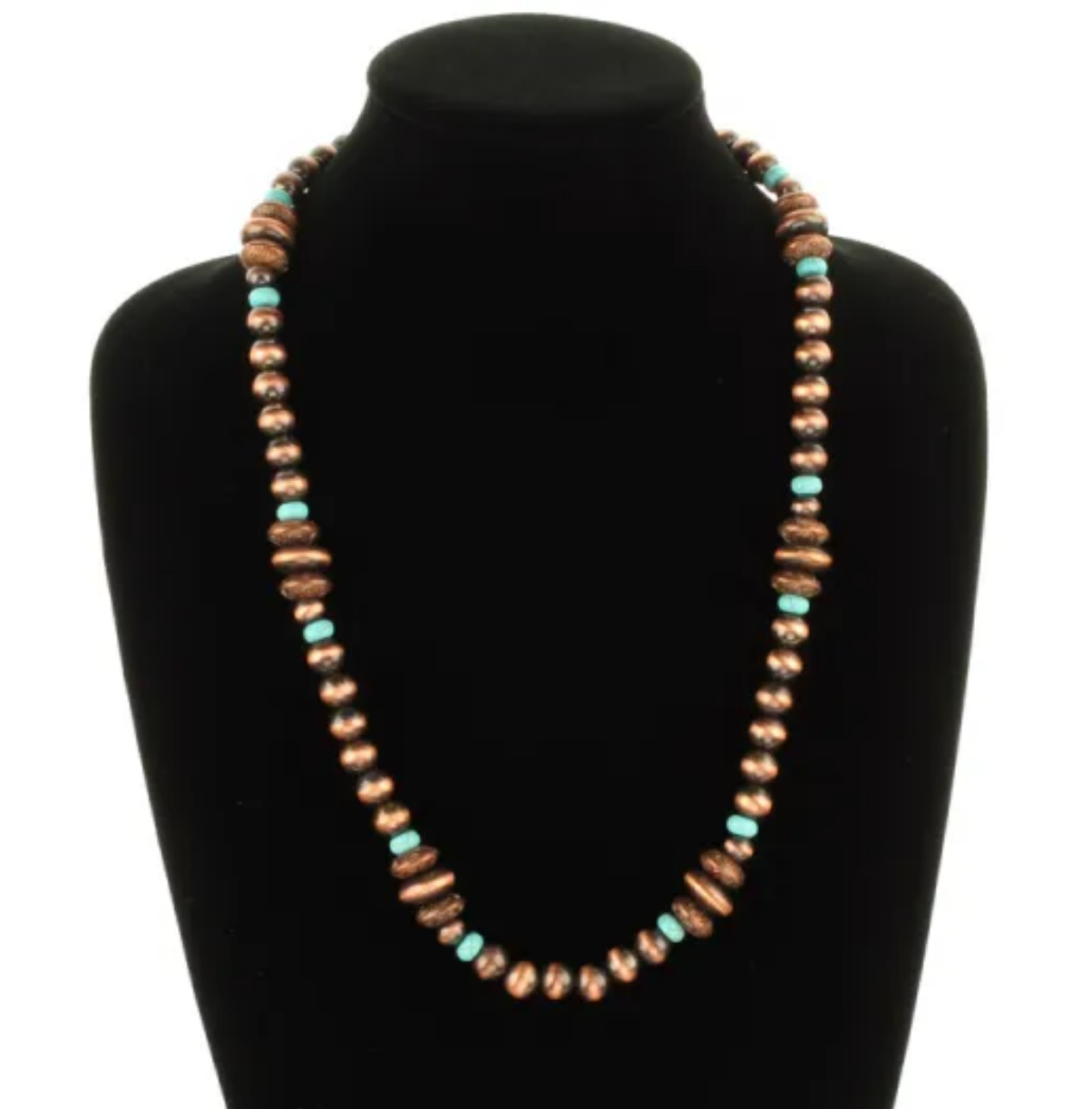 Navajo Style Pearl Bead Necklace