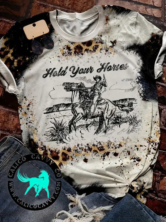 Hold Your Horses Leopard T-shirt