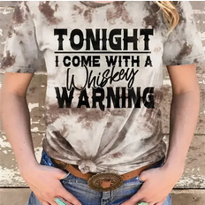 Tonight I Come With A Whiskey Warning T-Shirt