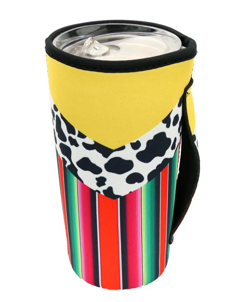 Cow Serape Tumbler Drink Sleeve/Cooler