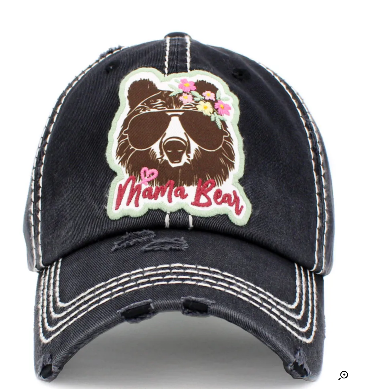 “Mama Bear” Washed Vintage Ballcap