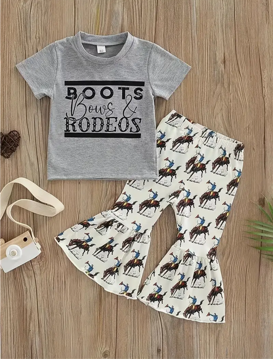 Boots & Bows Bell Bottoms Outfit